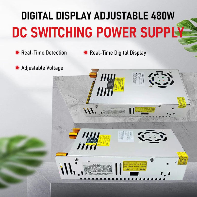 Switching Dc Power Supply 300V 1A - 単軸および二軸480Wデジタルディスプレイ調整可能スイッチング電源（LED用DC 5V 12V 24V 36V 48V