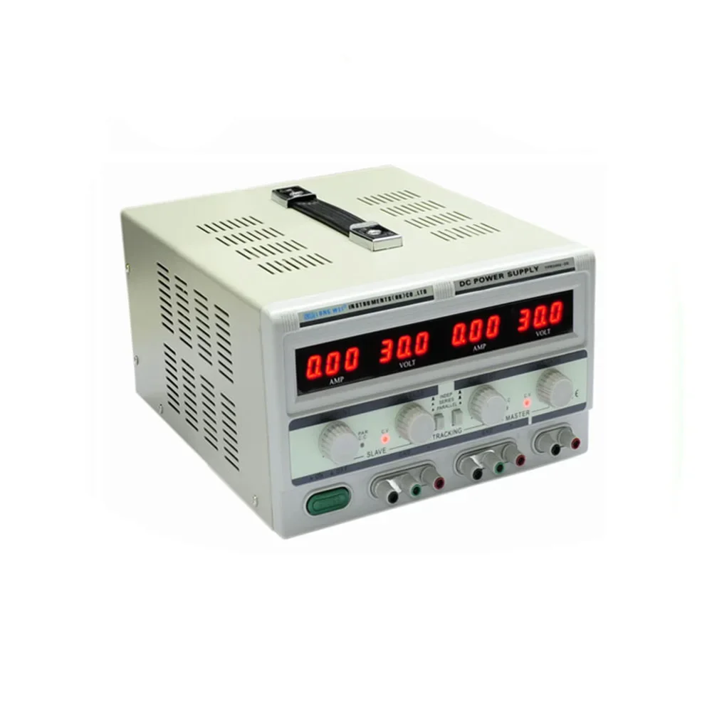 Dual Channel Linear Power Supply 30V 5A - TPR3005-2D 30V 5A デュアルチャンネルリニアDC安定化電源 デジタル調整式LEDディスプレイ 工場試験・老化試験用