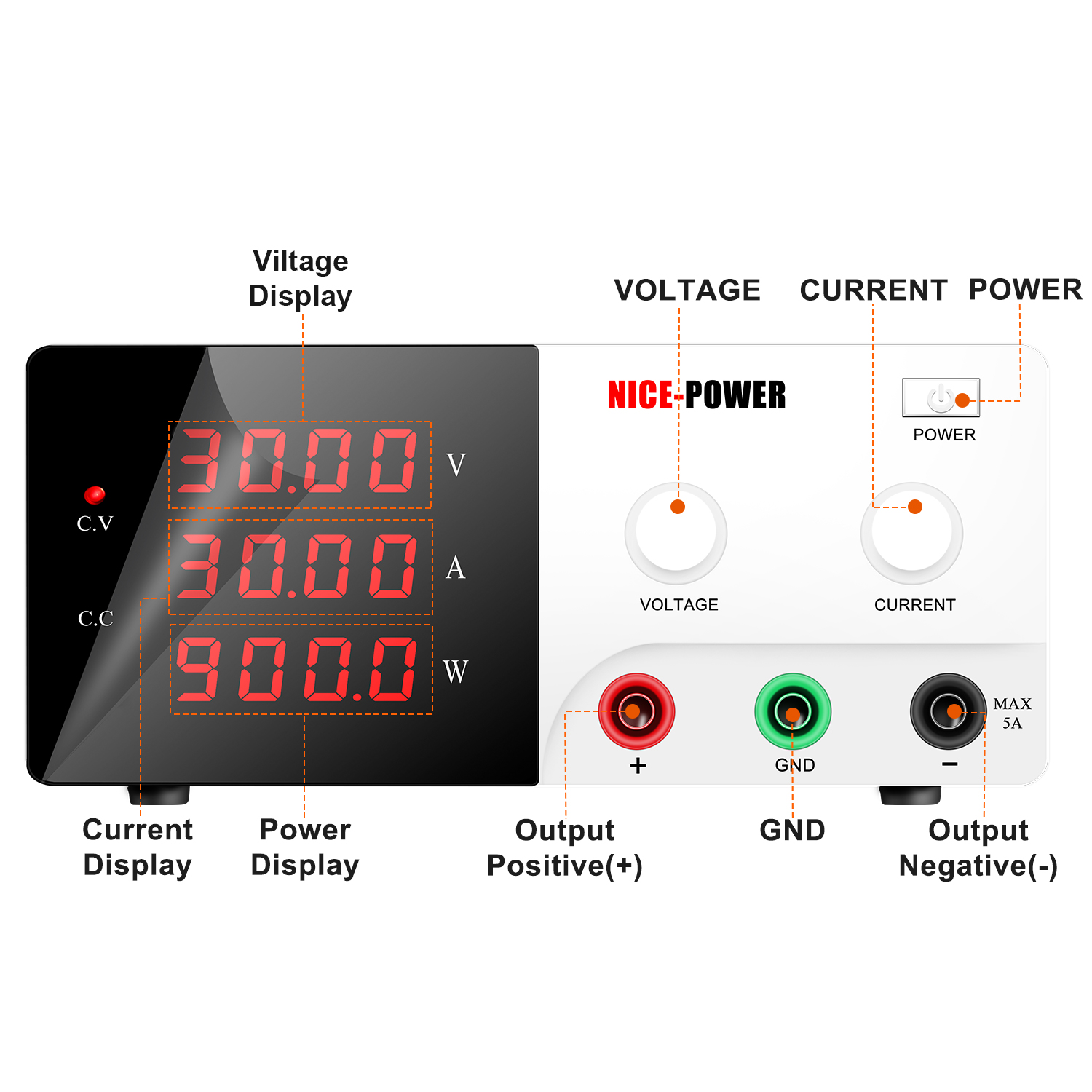NICE-POWER 30V 30A ベンチ電源 30V 2 - High Power 60V 20A Bench Power Supply のレビューと価格